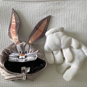Kids Space Jam Bugs Bunny Hat and Gloves